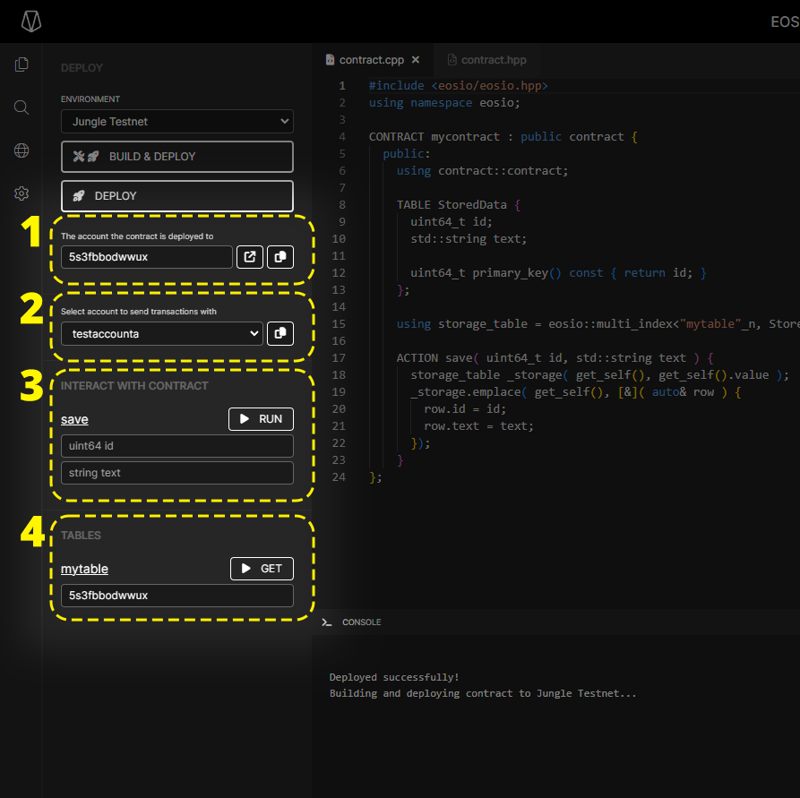 EOS Web IDE