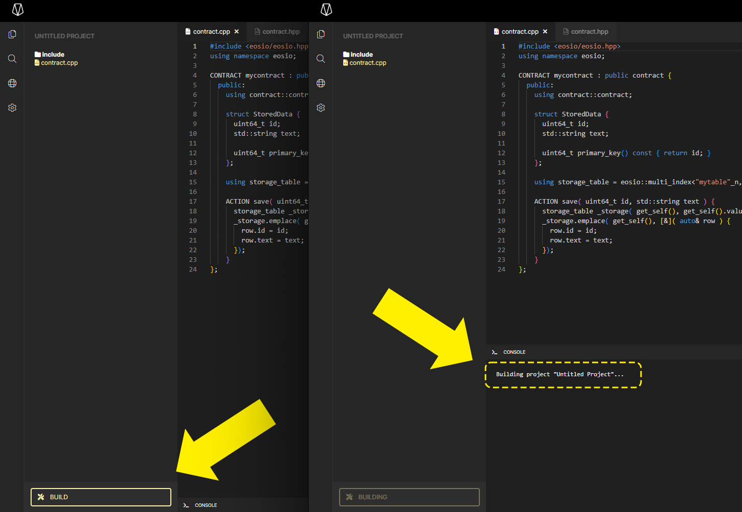 EOS Web IDE